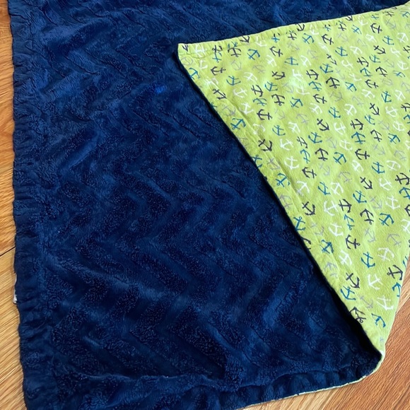 Other - Navy Nautical Reversible Blanket